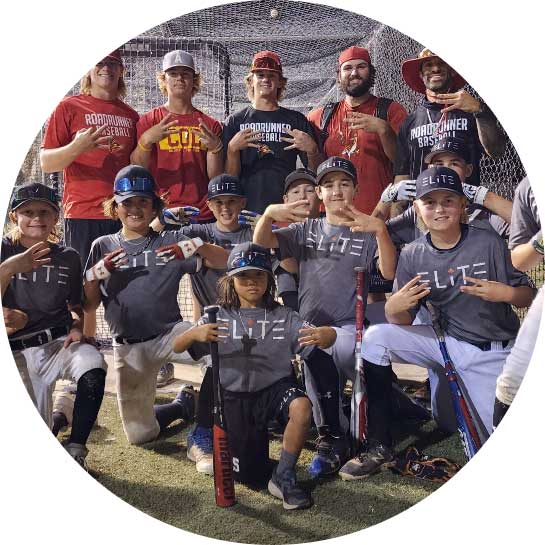 ELiTE Team at batting cages practice